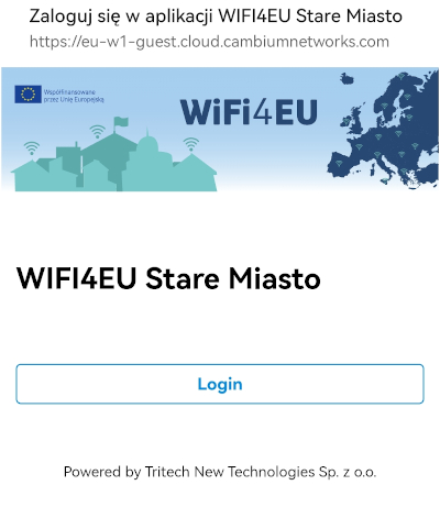 WIFI4EU WIFI4EU Captive Portal Login