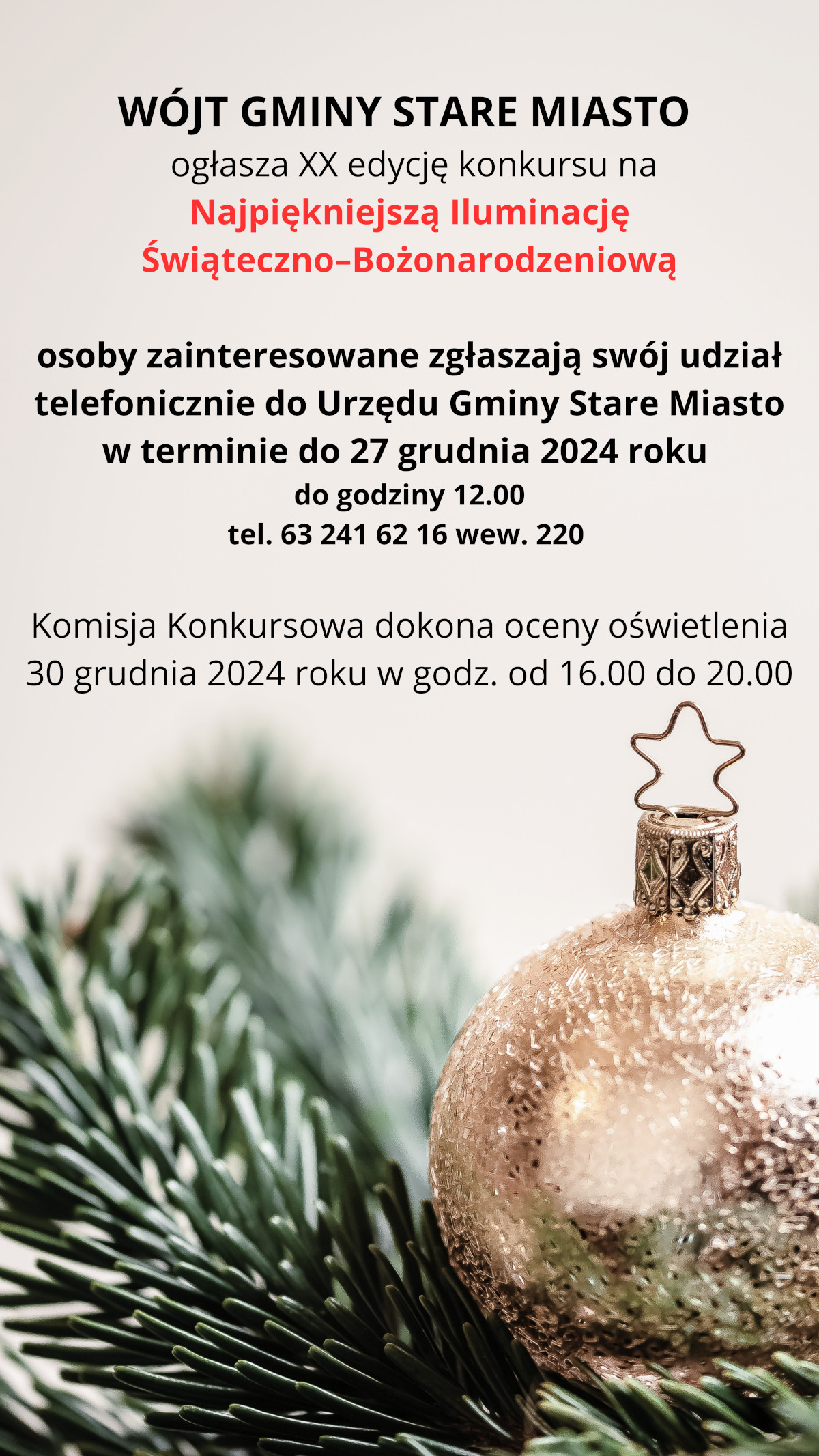 Konkurs Iluminacje 2024