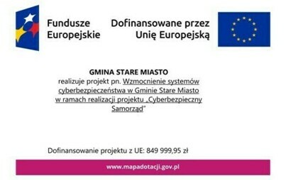 Zdjęcie do Wzmocnienie system&oacute;w cyberbezpieczeństwa w Gminie Stare Miasto w ramach realizacji projektu &bdquo;Cyberbezpieczny Samorząd&rdquo;