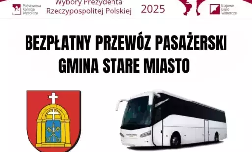 Komunikat w sprawie bezpłatnego przewozu pasażerskiego dla wyborców 