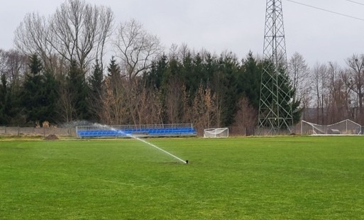 Stadion w Ruminie z nowoczesnym systemem nawadniania