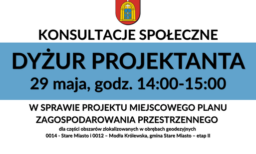 Konsultacje społeczne: dyżur projektanta