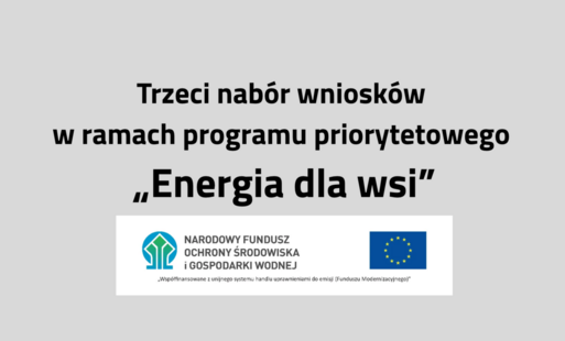 Energia dla wsi - trzeci nabór wniosków 
