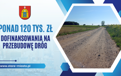Zdjęcie do Ponad 120 tys. zł dofinansowania na przebudowę dr&oacute;g