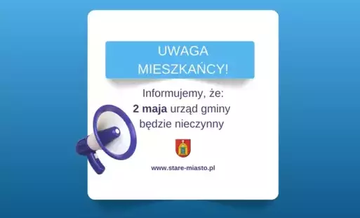 Informacja o godzinach pracy urzędu