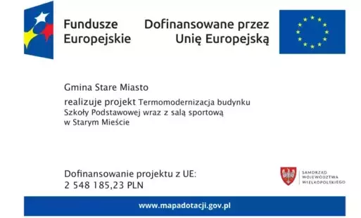 Gmina realizuje projekt termomodernizacji SP w Starym Mieście