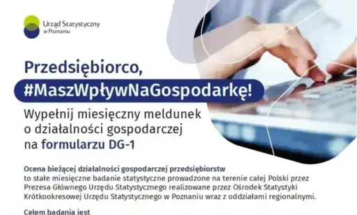 Informacje dla przedsiębiorców: miesięczny meldunek DG-1