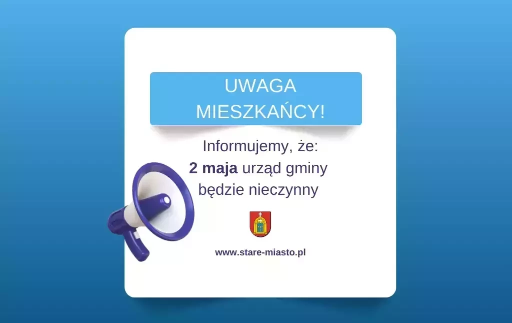 Informacja o godzinach pracy urzędu