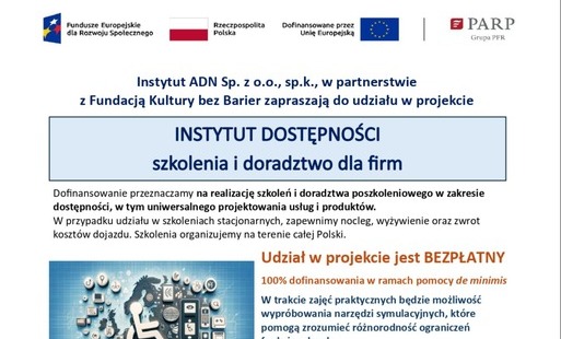 Instytut Dostępności: spotkanie dla przedsiębiorców