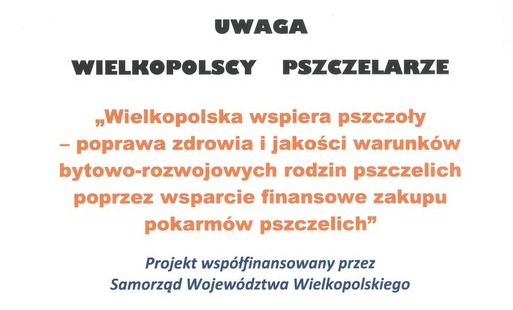 Uwaga pszczelarze z Wielkopolski! 