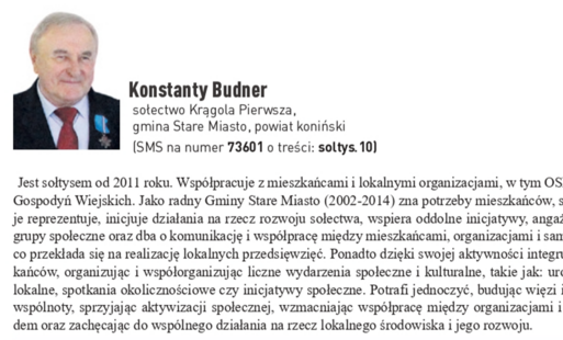 Głosujmy na naszego sołtysa!