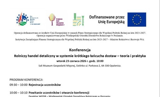 Konferencja WODR: Rolniczy handel detaliczny 