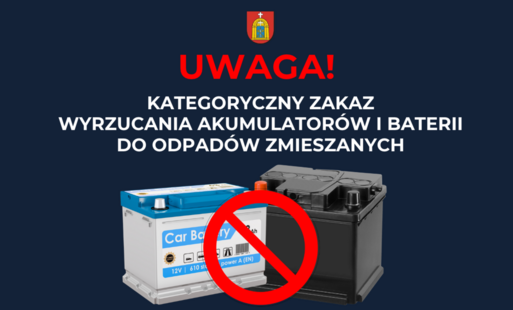 Zakaz wyrzucania akumulatorów do odpadów zmieszanych!