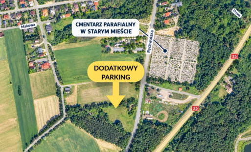 Wszystkich Świętych: dodatkowy parking przy ul. Rychwalskiej