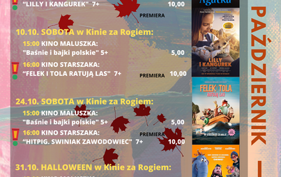 Sobota w Kinie za Rogiem - kino dla dzieci